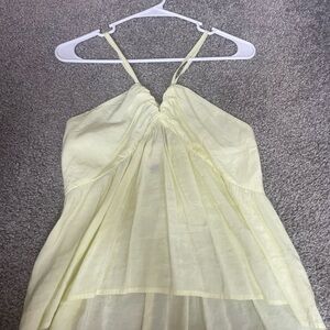 Light Yellow Halter Top
